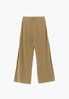 Bayan Yeşil Modal Wide-Leg Pantolon