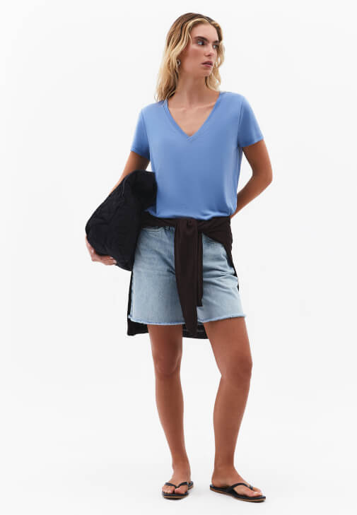 Modal Tişört ve Bermuda Şort Kombini