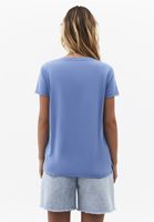 Bayan Mavi Modal V Yaka Tişört