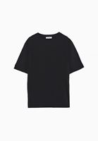 Bayan Siyah Modal Oversize Tişört