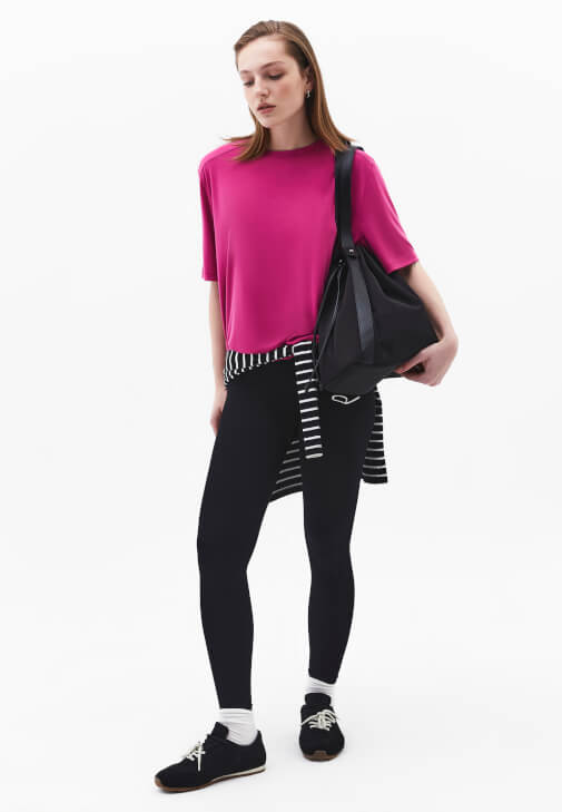 Modal Tişört ve Tayt Kombini