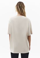 Bayan Bej Modal Oversize Tişört