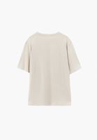 Bayan Bej Modal Oversize Tişört