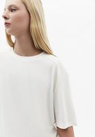 Bayan Krem Modal Oversize Tişört