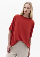 Bayan Kırmızı Modal Oversize Tişört