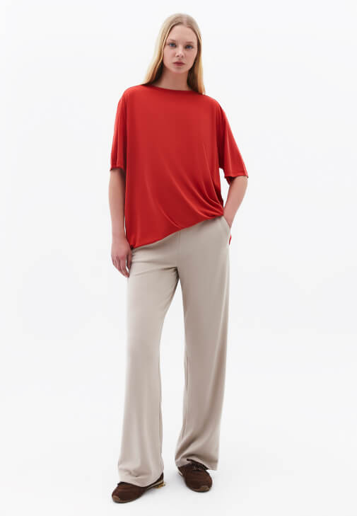  Modal Tişört ve Modal Jogger Pantolon Kombini