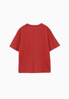 Bayan Kırmızı Modal Oversize Tişört