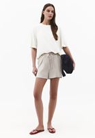 Bayan Bej Modal Bağcıklı Şort