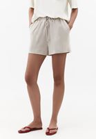 Bayan Bej Modal Bağcıklı Şort