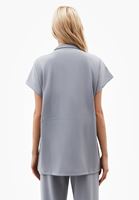 Bayan Gri Modal Oversize Yelek