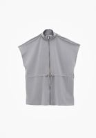 Bayan Gri Modal Oversize Yelek