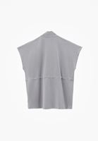 Bayan Gri Modal Oversize Yelek