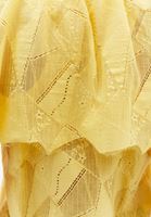 Bayan Sarı Dantel Detaylı Bluz