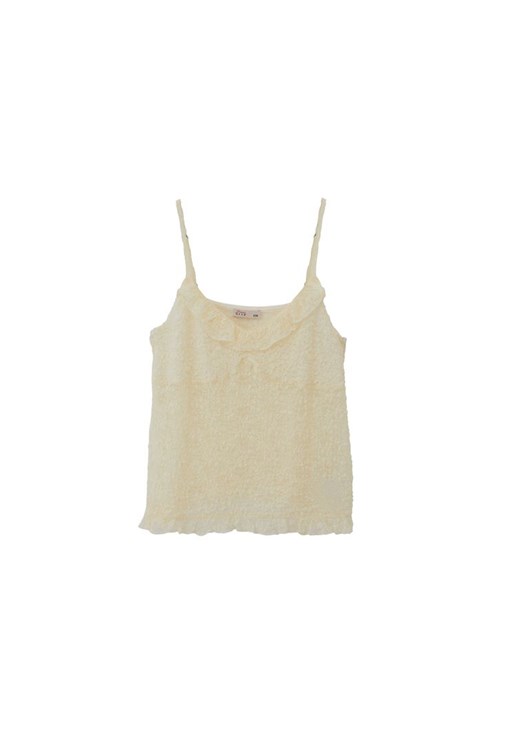 Fırfır Detaylı Dantel Bluz ve Pantolon Kombini