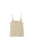 Bayan Krem Fırfır Detaylı Dantel Bluz