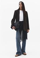 Bayan Siyah Dantelli Pareo