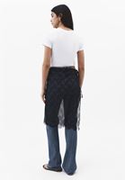 Bayan Siyah Dantelli Pareo