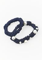 Bayan Lacivert İkili Toka Seti