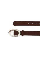 Bayan Kahverengi Tokalı Süet Kemer