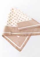 Bayan Krem Puantiyeli Fular