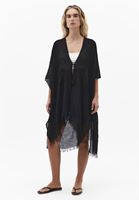 Bayan Siyah Basic Kimono