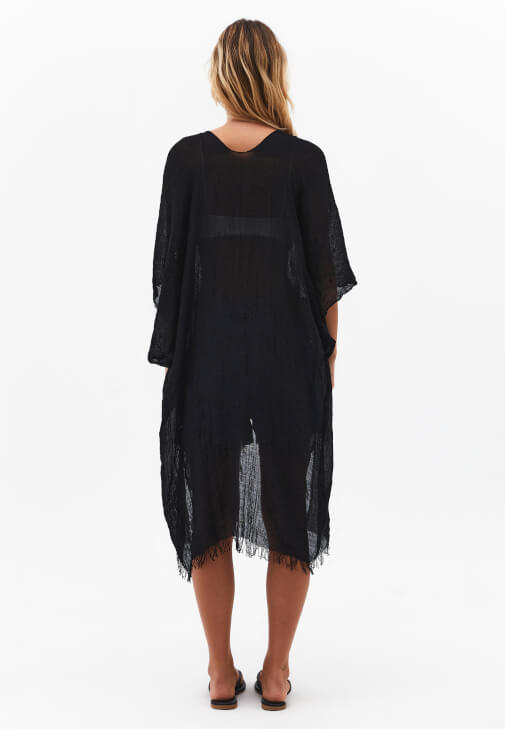 Basic Kimono ve Tencel Şort Kombini