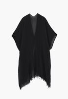 Bayan Siyah Basic Kimono