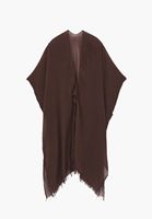 Bayan Kahverengi Basic Kimono