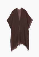 Bayan Kahverengi Basic Kimono