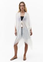 Bayan Krem Basic Kimono