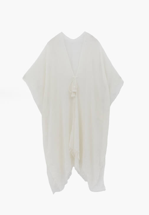 Kimono ve Denim Şort Kombini