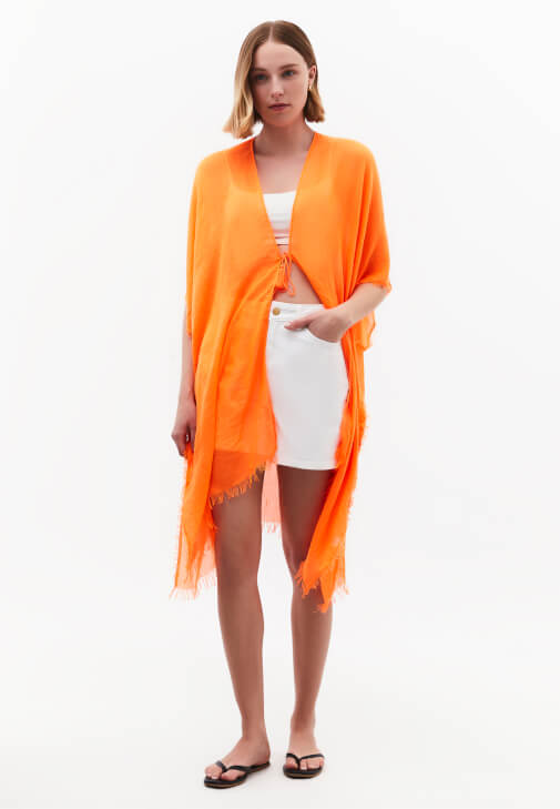 Turuncu Basic Kimono