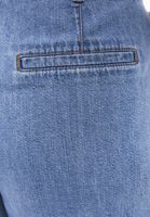 Bayan Mavi Yüksek Bel Denim Şort