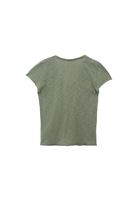 Bayan Yeşil Pamuklu V Yaka Tişört