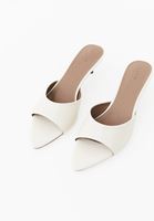 Bayan Krem Topuklu Terlik