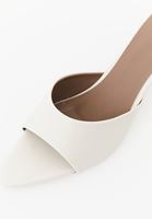 Bayan Krem Topuklu Terlik