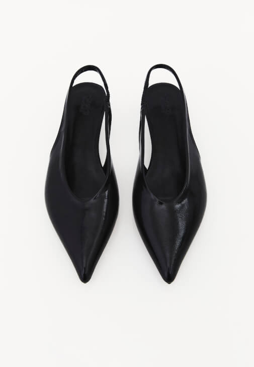 Siyah Kısa Topuklu Ayakkabı