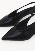 Bayan Siyah Kısa Topuklu Ayakkabı