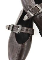 Bayan Kahverengi Tokalı Babet