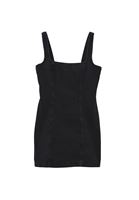 Bayan Siyah Denim Mini Elbise