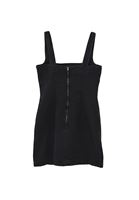 Bayan Siyah Denim Mini Elbise