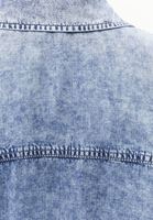 Bayan Mavi Cep Detaylı Denim Gömlek ( TENCEL™ )