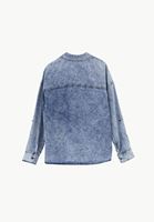 Bayan Mavi Cep Detaylı Denim Gömlek ( TENCEL™ )