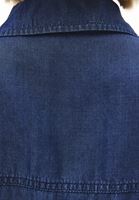 Bayan Mavi Cep Detaylı Denim Gömlek ( TENCEL™ )