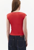 Bayan Kırmızı V Yaka Tişört