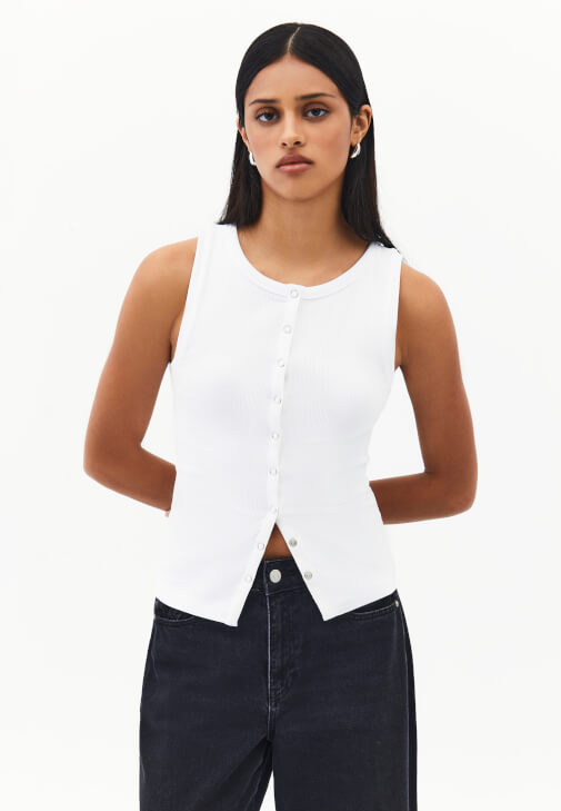 Beyaz Çıtçıt Detaylı Atlet