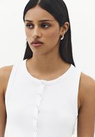 Bayan Beyaz Çıtçıt Detaylı Atlet