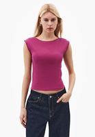 Bayan Pembe Bot Yaka Tişört