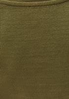 Bayan Yeşil Bot Yaka Tişört