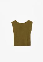 Bayan Yeşil Bot Yaka Tişört